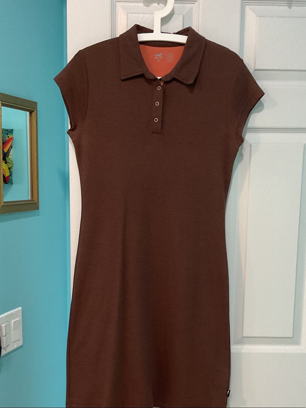 Ladies brown knot dress